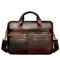 New Genuine Leather Retro Travel Business Bag Handbag Men's Computer Laptop Briefcase