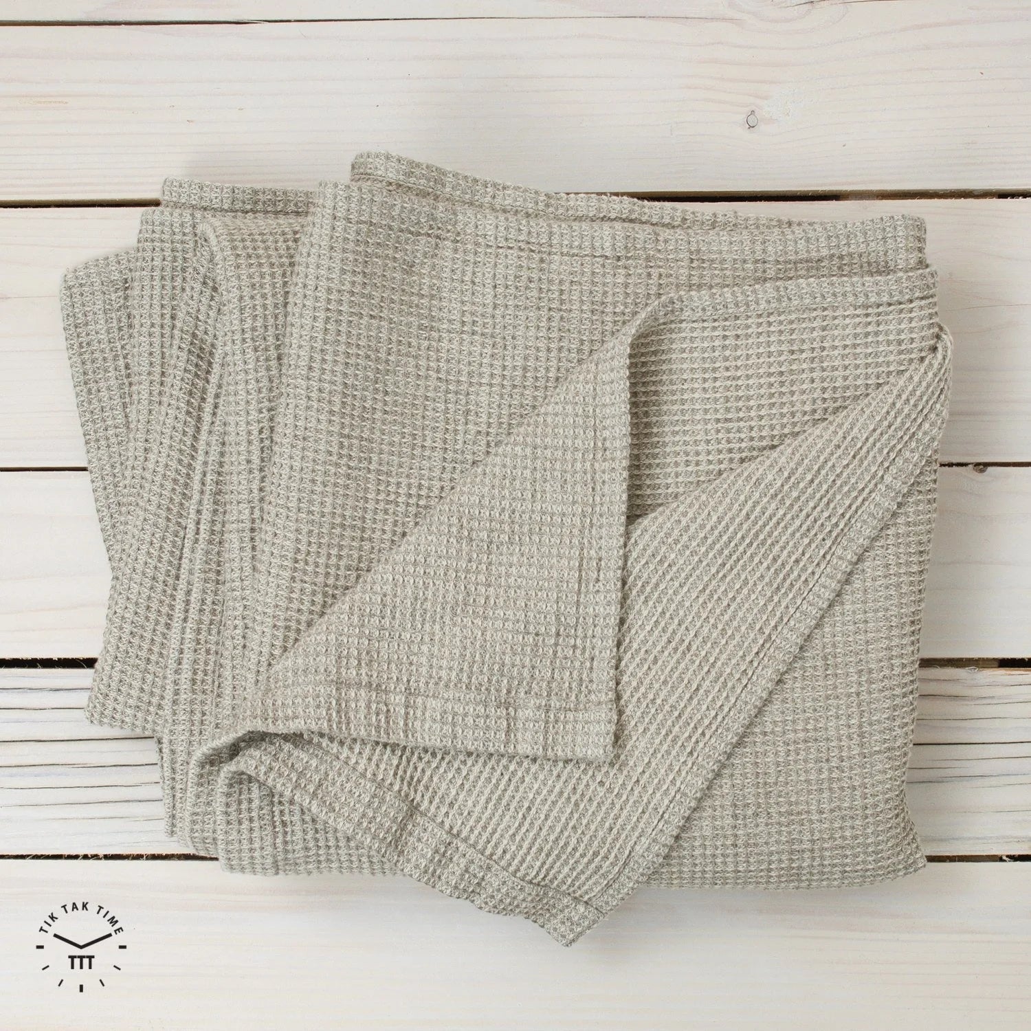 100% Pure Linen Waffle Weave Blanket Cozy Breathable Skin-Friendly Throw Luxury Fall Layer Bedspread for Couch Bed Sofa Home