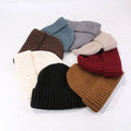 Autumn Winter Wholesale Knitted Hats Outdoor Fashion Warm Joker Windproof Cold Solid Color Ear Protection Cap Hot Selling