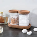 Wholesale Classic Transparent Frosted Lids with Cotton Swab Storage Lid Environment-friendly Multifunction Home Storage