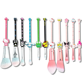 Cartoon Makeup Brush Set Custom logo Professional Black/Red/Rose Makeup Brush Set Private Label Makeup Brush Set