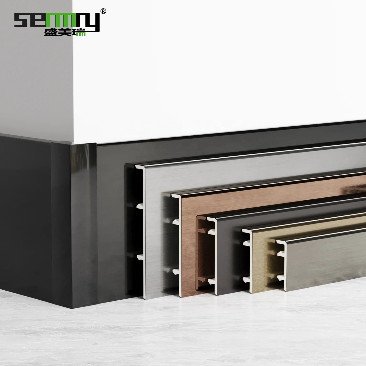 Modern Hot Sale Skirting Stainless Steel Board Accessories Baseboard Wall Skirting Trim