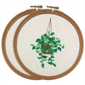 YOUCAN Whimsical World Kids' DIY Cross-Stitch Embroidered Eco-Friendly Miniature House Floral Wall Hanging Sunflower Decor