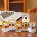 20g 30g 50g Luxury Custom Color Glass Cream Jar with High Lid