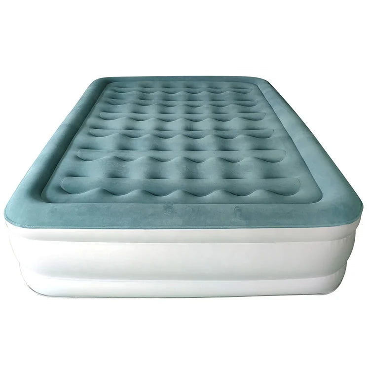Wholesale Luxury Outdoor Double Air Mattress Modern Design Thick Bed with Electric Pump for Hotel Bedroom or Living Room