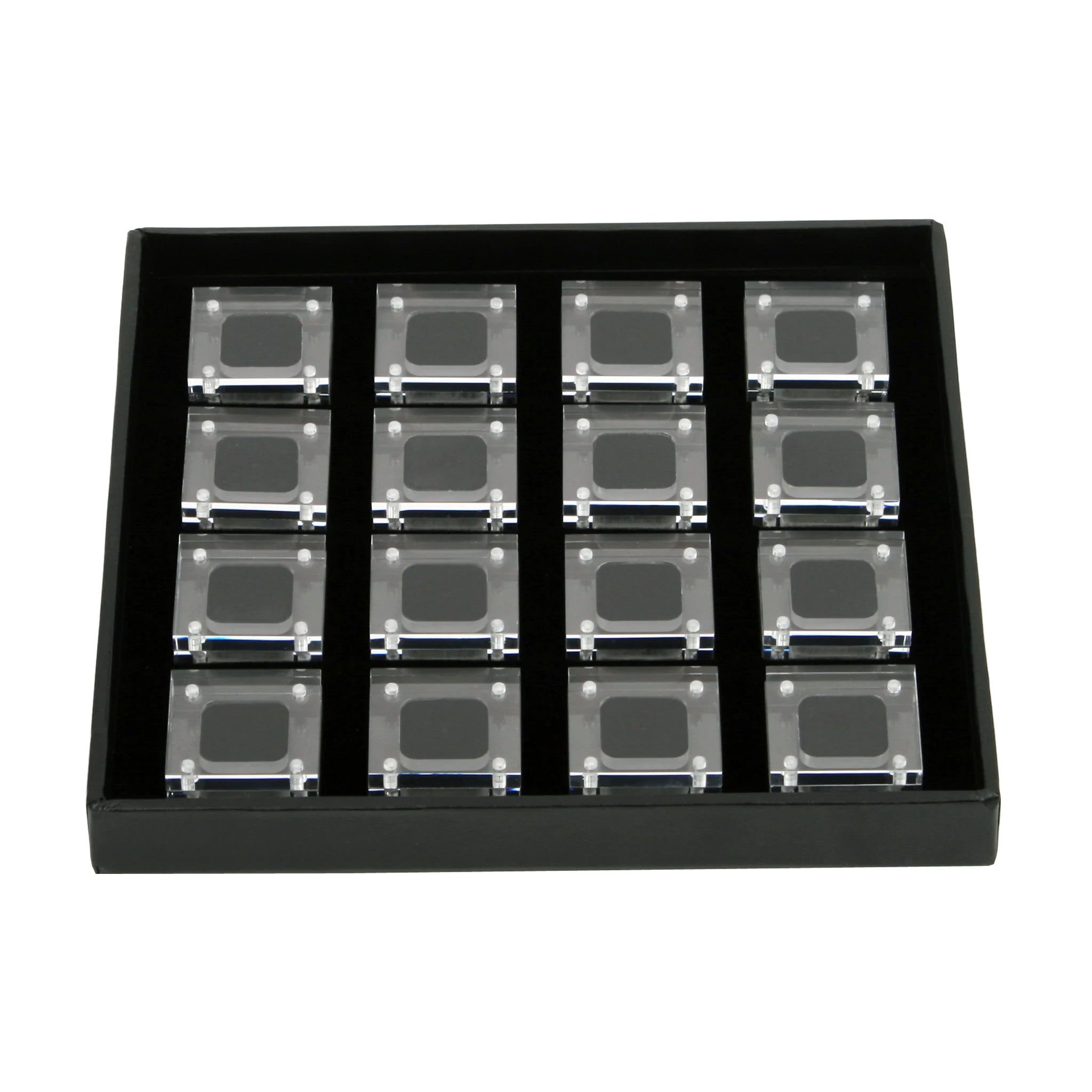 Clear Loose Diamond Jewelry Acrylic Display Box with Magnetic Lid Gemstones Storage Box