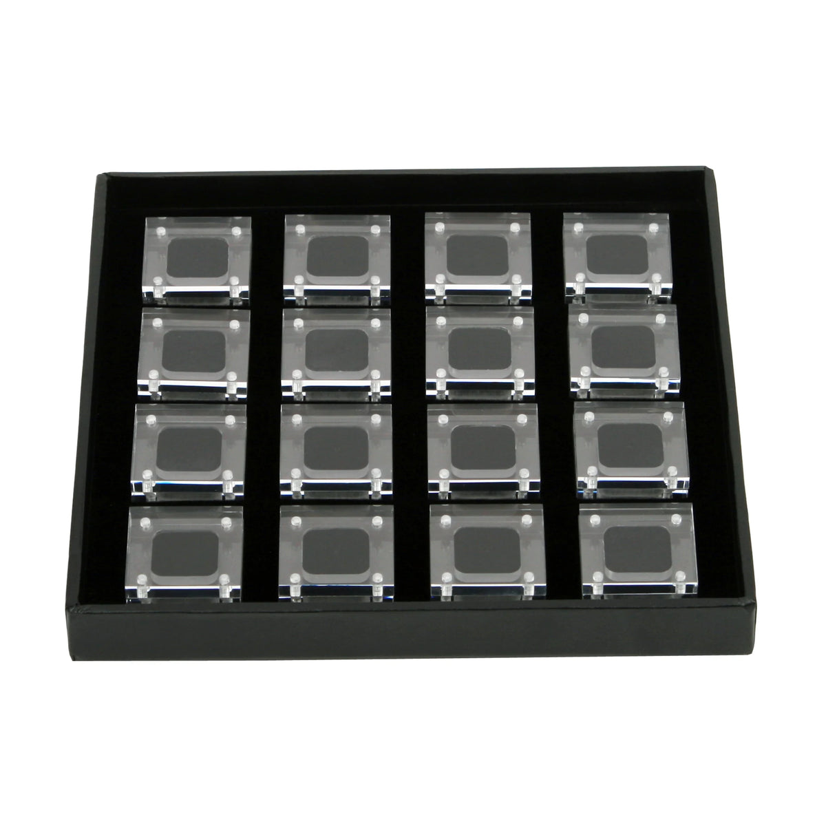 Clear Loose Diamond Jewelry Acrylic Display Box with Magnetic Lid Gemstones Storage Box