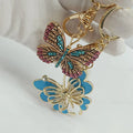 Factory Price Funny Key Holder Luxury Keyring Keychain Blank Key Chains Customizable Butterfly Bulk Custom Metal Keychain