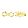S925 Silver Zircon Dragon Entwined Infinity Symbol Pure Silver Earrings Fashion Earrings
