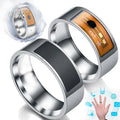 Smart Ring Intelligent Stainless Steel Multifunctional Digital Jewelry Heart Pattern Waterproof Mobile Phone Moon Rings