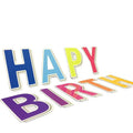 Wholesale Yard Signs Happy Birthday Letters Custom Yard Sign 18x24 With H-stakes