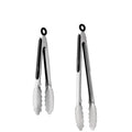 2023 Best Selling Stainless Steel BBQ Tongs Black Camping Kitchen Accessories with Metal Tips