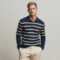 2025 Men's Solid Cotton-Blend for Sweater Long Sleeve Summer Knitwear Anti-Wrinkle Breathable Fashion