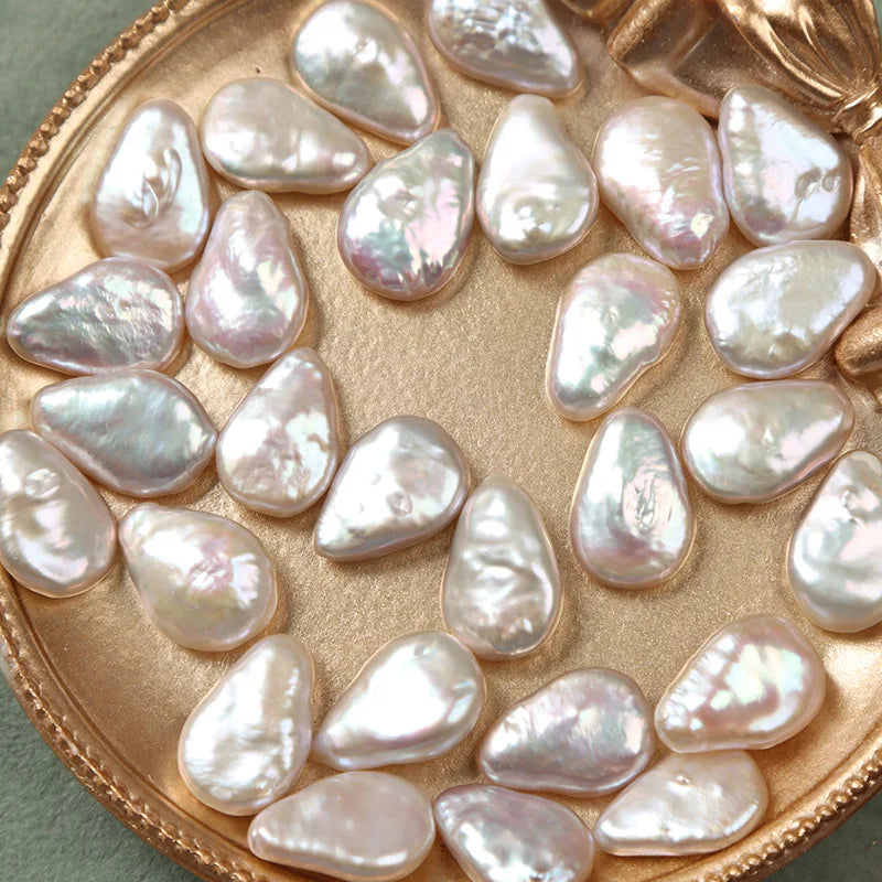 11X16mm Drop Baroque Freshwater Loose Pearl Beads  for Women DIY Accessories