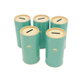 Coin Storage Box Piggy Bank Money Boxes Cylinder Tinplate Can with Offset Printed Recycled Materials Pen Holder Customized Color