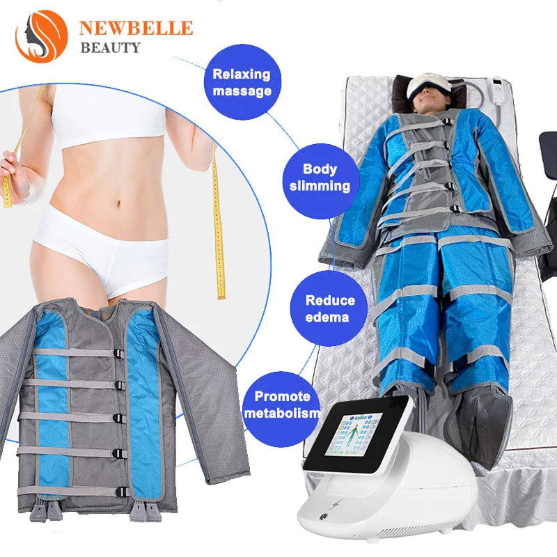 air Compression Medical Grade Lymphedema Pump Supplier Glove Leg Arm Sleeve Abdominal Garment Treatment Pressotherapy Machine