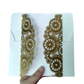 Stocked Gold Color Embossed Laser Cut Invitation Cards and Birthday Invitation Cards