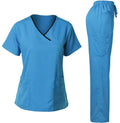 Operating Room Short Sleeve Doctor Nurse Short Sleeve Oral and Dental Work Clothes Scrub Suit Medical Uniform