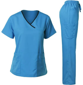 Operating Room Short Sleeve Doctor Nurse Short Sleeve Oral and Dental Work Clothes Scrub Suit Medical Uniform