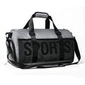 Custom Fashion Foldable Luggage Train Gym Duffel Waterproof Outdoor Travel  Sport Shoulder Bag for Men Women with Shoe Storage