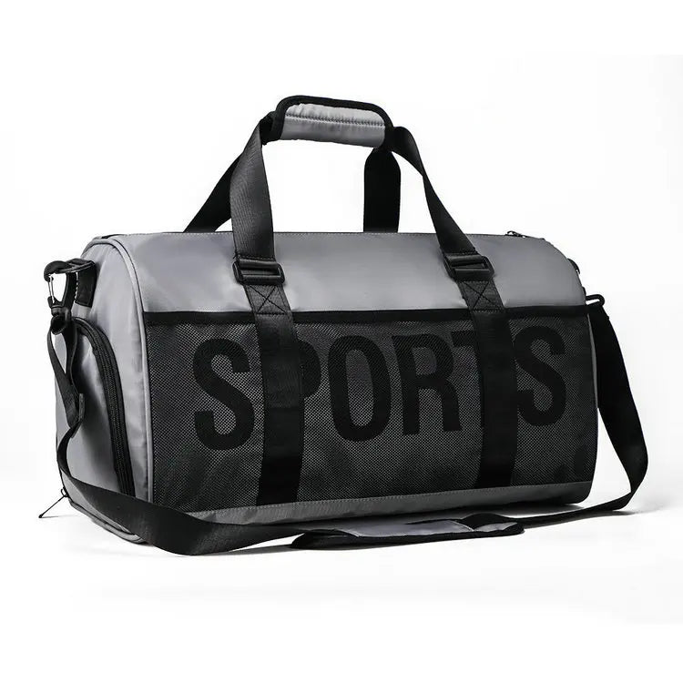 Custom Fashion Foldable Luggage Train Gym Duffel Waterproof Outdoor Travel  Sport Shoulder Bag for Men Women with Shoe Storage