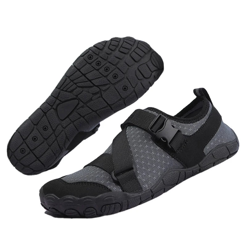 Men/Women Wading Shoes Breathable Fabric Light Weight Sneakers Leaky Sole Auqua Shoe Adults Unisex Water Shoe