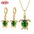 Latest Jewelry  Best Sellers Cute Animal Turtle Tortoise Design Necklace Earring Fashionable Jewellery Sets for Women