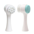 2 in 1 Face Cleansing Brush Silicone Facial Brush Deep Cleaning Pore Cleaner Face Massage Skin Care Waterproof Facial Brush