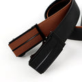 High-end Fashion Automatic Buckle Men Leather Belt Classic Men Cowhide Belt Can Be Matched with Jeans and Business Clothes