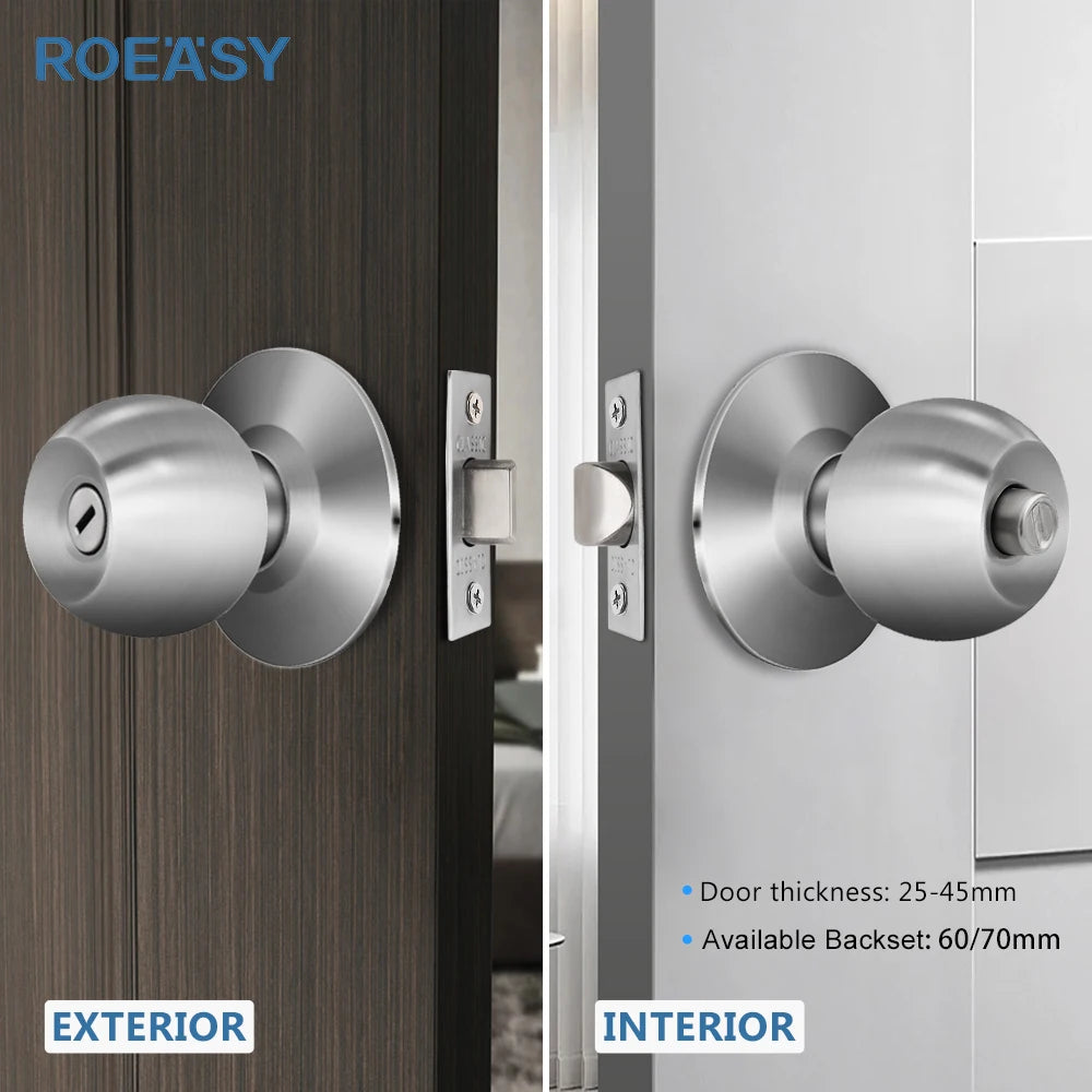 For Modern Stainless Steel Commercial Manual Inside Shower Door Lock with Easy Installation