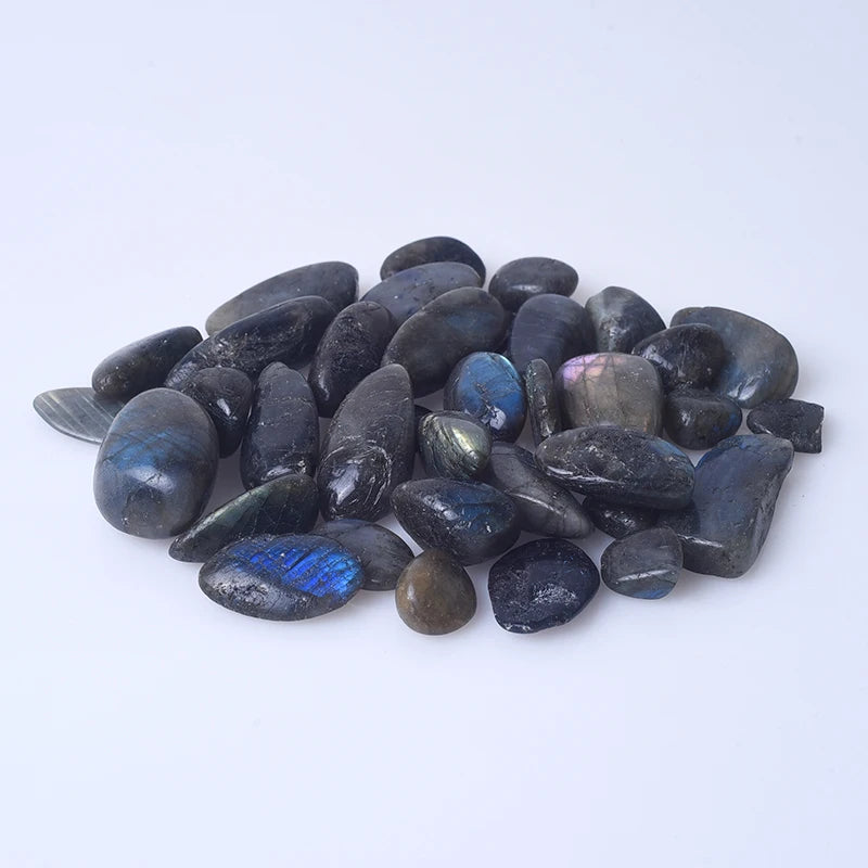 Wholesale Natural Polished Labradorite Tumbled Stone Labradorite Gravel Healing Stones