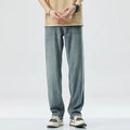 New Fashion Style Mid Waist Breathable Y2K Stonewashed Men's Trendy Brand Summer Thin Straight Tube Loose Wide Leg Casual Pants