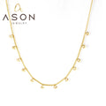Ason Simple Stainless Steel Women's Delicate Ship Anchor Pendant Necklace Jewelry Fashion Anchor Charm Choker Necklaces