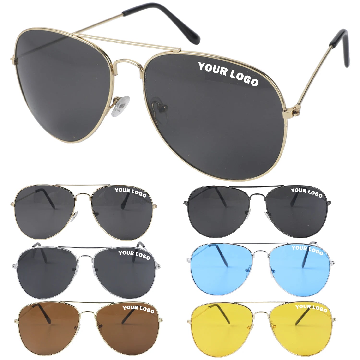 Newest Fashion Classic Metal Retro Oval Sunglasses Women Men 3025 3026 Eyewear Shade Vintage Sun Glasses Wholesale Custom