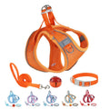 Sanan All Weather Mesh Adjustable Pet Cat Vest Harnesses Reflective Cat Harness and Leash Set for Walking