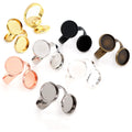 5pcs/Lot 12mm  Multi-colors Classic Brass Adjustable Ring Settings Blank BaseFit 12mm Cabochons DIY Rings Bezel Trays
