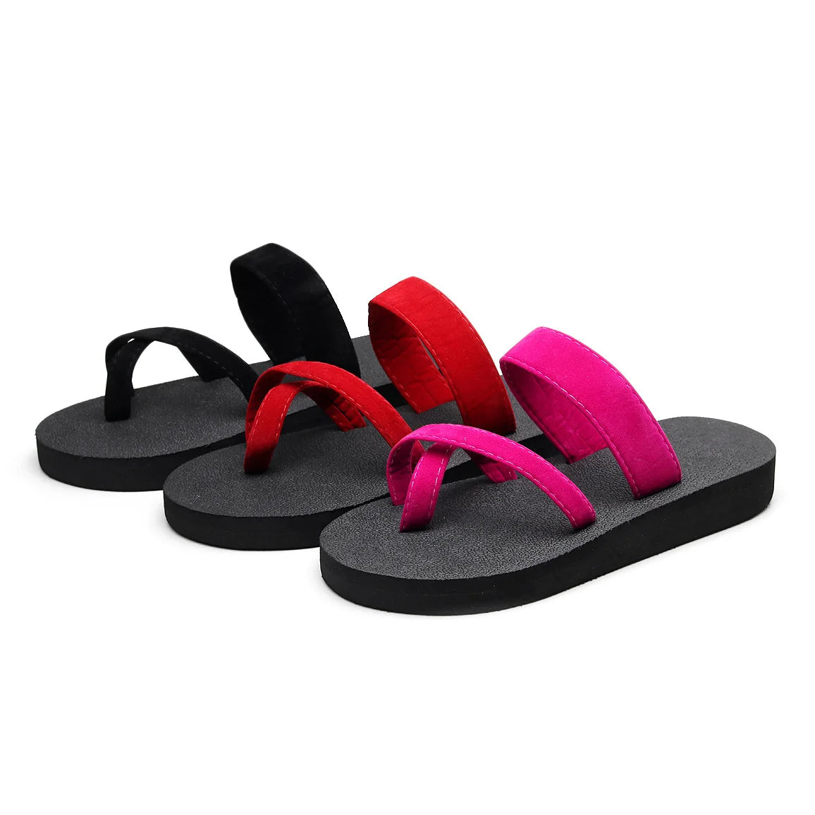 Women's Summer Casual Flat Heel Sandals New Style Open Toe Flip Flops Lightweight Comfortable Slippers