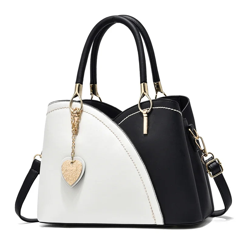 Women's Luxury Designer Handbags with Customised Logo Large Capacity Famous Brands Handbags with PU Lining and Zipper Closure