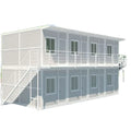 Hurricane-Proof Expandable 3BR Modular Prefab Container House with Wheels for Bedroom Apartment Workshop Home Office Mall Use
