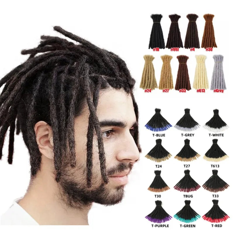 European American 10inch 20roots/pack Synthetic Fiber African Braid Dread Loc Reggae Braid Dreadlocks