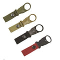 Outdoor Water Bottle Holder Clip with Webbing Buckle Hook Carabiner Belt Backpack Hanger Climbing Suspenders