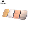 High Gloss Layered Gold Wallet Display Stand Hot Sale Retail Store Stainless Steel Holder Wallet Display Stand