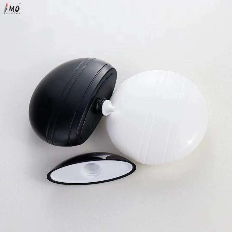 Round Shape 50g Plastic Sunscreen Bottle Korean Sunscreen Packaging