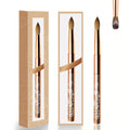 Factory Wholesale Rose Gold Flower Pattern Metal Handle Pure Kolinsky Acrylic Nail Brush 3D Acrylic Pinceles for Gel Nail Art