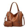 2022 Fashion Women's Tote Bags 2pcs Ladies Pu Leather Designer Luxury Women Ladies Purses and Handbags