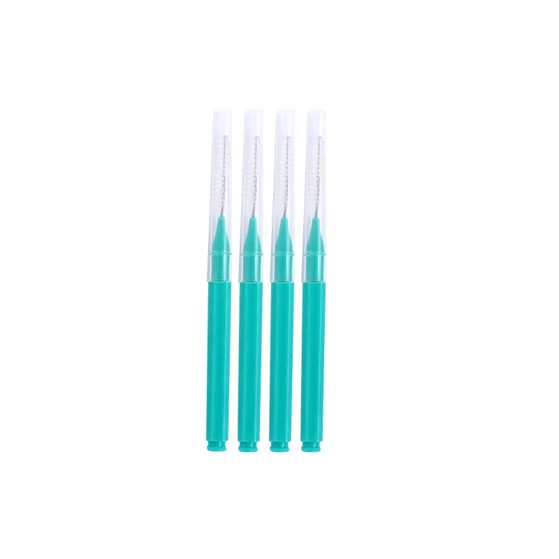 30packs Slim Dental Toothpick Brush I Shape Interdental Cleaner Pipe Orthodontic Interdental Brush