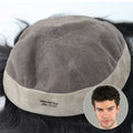Stock 8x11inch 9x11inch Fine Mono Men Toupee Hair Replacement System Natural Human Hair