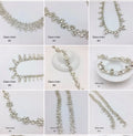 SINRONG Glass Diamond Decorative Rhinestone Flower Chain Pearl Chain for DIY Crystal Trimmed Shoes and Dresses