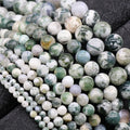 Hot Sale High Quality Mixed Color Moss Agate 10mm 12mm Loose Round Natural Stone Beads for Jewelry Making