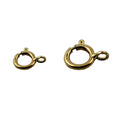 Beadsnice Necklace Bracelet Round Connector 14K Gold Closed Spring Rings